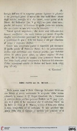 6: Doni fatti al R. Museo