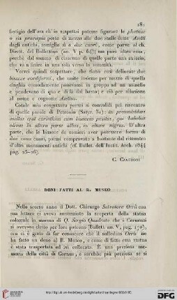 6: Doni fatti al R. Museo