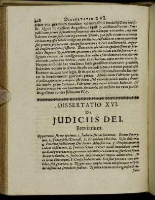 Dissertatio XVI. De Judiciis Dei.