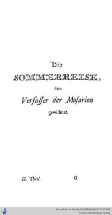 Die Sommerreise