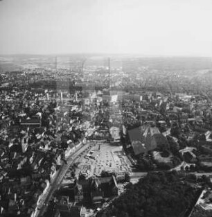 Domplatz von Erfurt : Blickrichtung Südosten