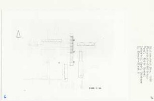 Städtebau Flechtorf (Diplomarbeit bei Kurt Dübbers): Grundriss Ebene 5, 1:500