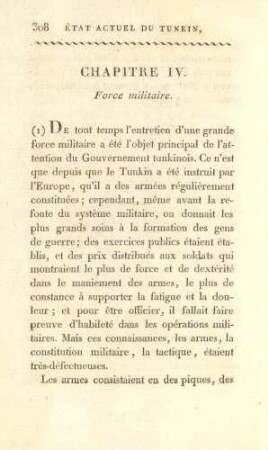 Chapitre IV. Force militaire