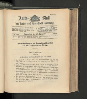 No. 230, 21. September 1916