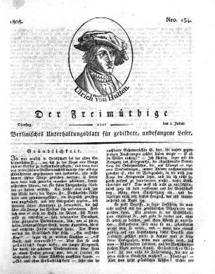 Nro. 134, Dienstag, den 5. Julius 1808