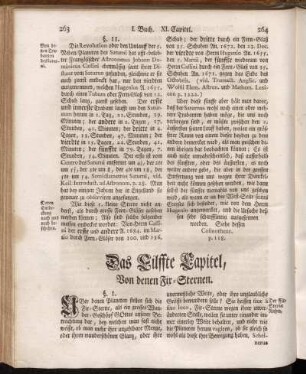 Das Eilffte Capitel, Von denen Fir-Sternen.