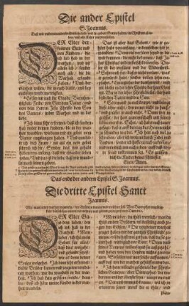Die dritte Epistel Sanct Joannis.