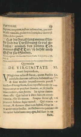 XI. De Virginitate.