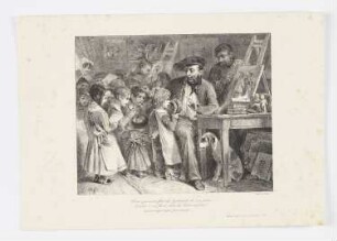 Vous qui avez fait les portraits de nos pères...Voulez-vous faire celui de leurs enfants?..., Blatt 1 der Folge "Album de 1827"