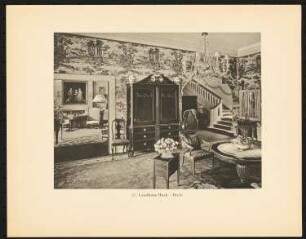 Landhaus Dr. Wolfgang Huck, Berlin-Dahlem: Diele im Erdgeschoss (aus: Alfred Breslauer, Ausgeführte Bauten 1897-1927)