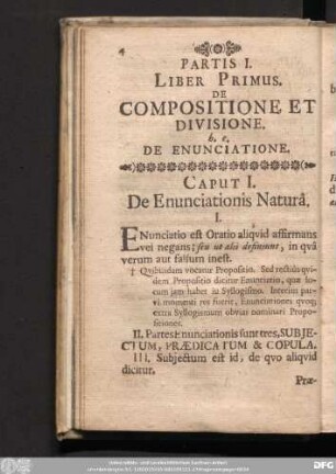 Liber Primus. De Compositione Et Divisione.