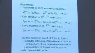 Analytic extensions of frequencies of integrable PDEs and applications