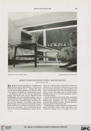Arbeitsgrundsätze eines Architekten