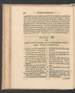 Caput III. De Jure Sponsarum Extranearum Antiquo Apud Germanos.