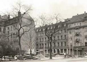 Dresden-Neustadt, Bautzner Straße / Hoyerswerdaer Straße. Blick nach Süden
