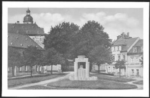 Frauenstein. Dreikönigsdenkmal auf dem Markt