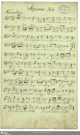 [Solo and coro:] Soprano Solo
