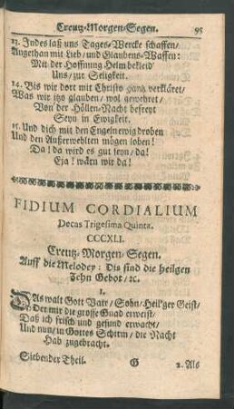 Fidium Cordialium Decas Trigesima Quinta. CCCXLI. - CCCL.