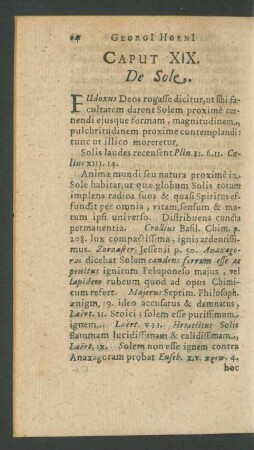 Caput XIX. De Sole.