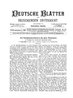 Der Geschichtsquellenwert des Alten Testaments : in Vorträgen vor Lehrern und Lehrerinnen erörtert ; (Fortsetzung)