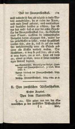 169-179, Erstes Kapitel
