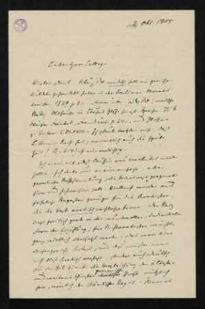 Brief 34: 22.10.1905