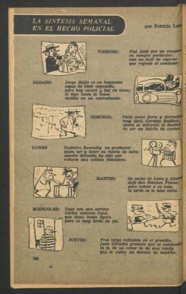 La síntesis semanal en el hecho policial