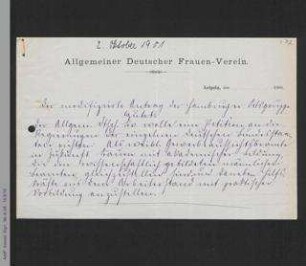 Antrag der Hamburger Ortsgruppe auf der 21. Generalversammlung des ADF 1901 in Eisenach