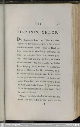 Daphnis. Chloe