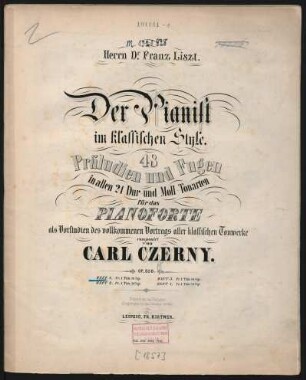 H. 1: Der Pianist im klassischen Style