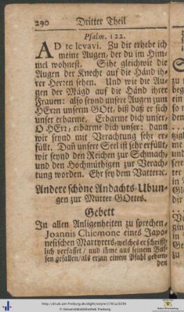 Andere schöne Andachts-Ubungen