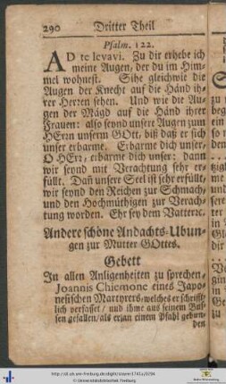 Andere schöne Andachts-Ubungen