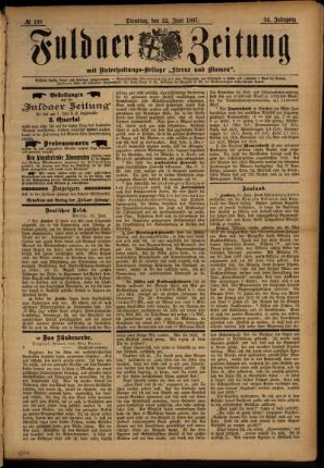 Ausgabe vom Dienstag, den 22. Juni 1897.