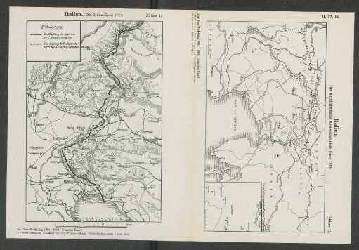 Skizze 12. Italien. Die Isonzofront 1915.