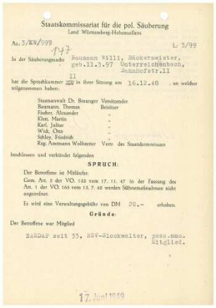 Baumann, Willi