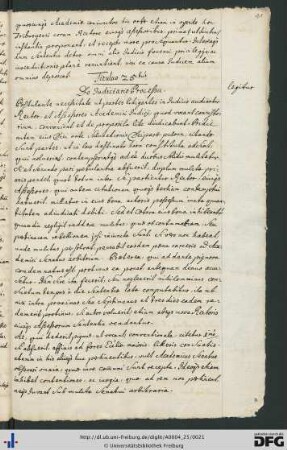 [fol. 11] Titulus 25tus: De iudiciario processu