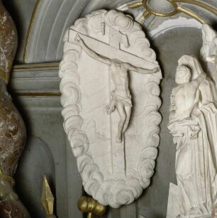 Altar des Heiligen Bernhard — Die Visionen des Heiligen Bernhard von Clairvaux — Bernhard von Clairvaux mit Arma Christi