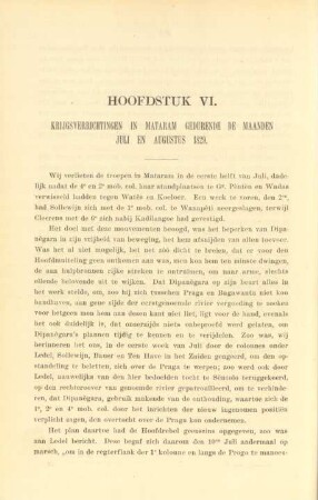 Hoofdstuk VI. Krijgsverrichtingen in Mataram ...
