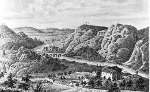 Dresden-Plauen. Frühere Buschmühle im Plauenschen Grund, aus: Meiche 1927