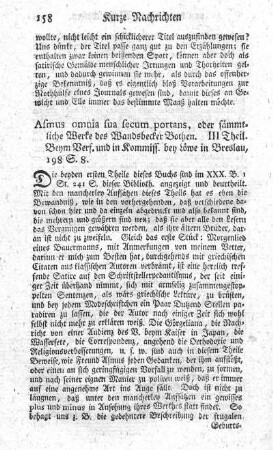 Asmus omnia sua secum portans, oder sämmtliche Werke des Wandsbeker Boten. T.3.