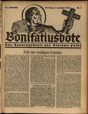 Ausgabe vom Sonntag, den 12. Januar 1936.