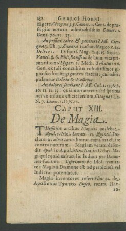 Caput XIII. De Magia.