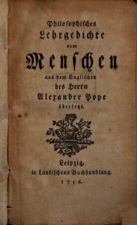 Philosophisches Lehrgedicht vom Menschen