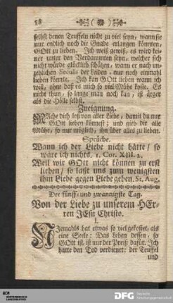 Der fünff- und zwanzigste Tag.