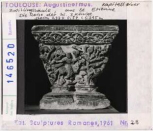 Toulouse: Augustinermuseum, Kapitell aus St. Etienne, Heilige Drei Könige