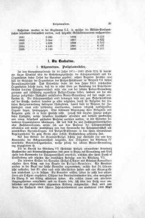 1. Die Exekutive
