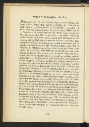Beginn der Restauration / 1815-1820