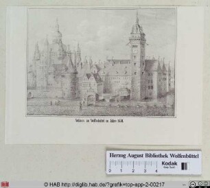 Schloss zu Wolfenbüttel im Jahre 1650