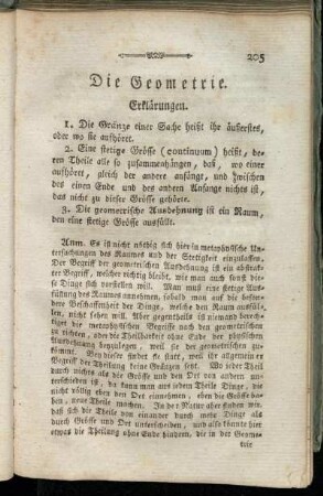 [Die ebene theoretische Geometrie.]