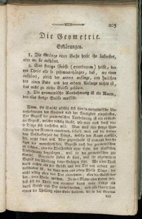 [Die ebene theoretische Geometrie.]